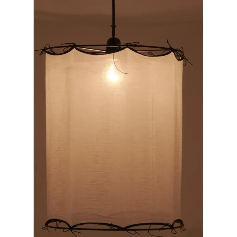 Abat-jour pour suspension en coton Riad