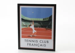 Affiche tennis club français 40x50 cm