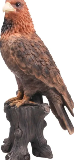 Aigle en résine sur tronc (Aigle royal)