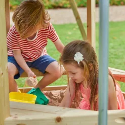Aire de jeux en bois Castelwood avec cuisine extérieure offerte
