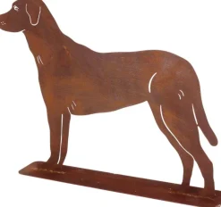 Animal de compagnie décoratif en métal rouillé (Chien debout)