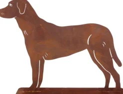 Animal de compagnie décoratif en métal rouillé (Chien debout)