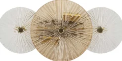 Applique murale en métal et verre Osaka 42 x 8 x 20 cm