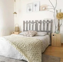 Armoire en pin brut 1 porte 2 tablettes Dinamic