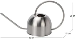 Arrosoir rond en inox 1.5 litres