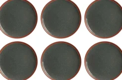 Assiette avec liseret My little market (Lot de 6) (20 cm)