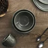 Assiette en grès vert Black Forest (Lot de 6) (Assiette creuse - 19 cm)