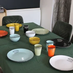 Assiettes colorées Brasserie bistrot (Lot de 6) (Assiettes plates - 27 cm)