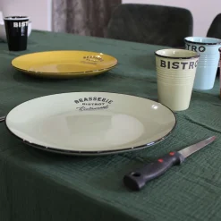 Assiettes colorées Brasserie bistrot (Lot de 6) (Assiettes plates - 27 cm)