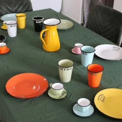 Assiettes colorées Brasserie bistrot (Lot de 6) (Assiettes plates - 21,5 cm)