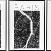 Assortiment de 3 cadres Londres/Paris/New York