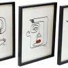 Assortiment de 3 cadres Visages