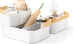 Bac de rangement avec poignée empilable Bellwood (35 x 26 x 13 cm)