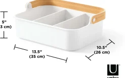Bac de rangement avec poignée empilable Bellwood (35 x 26 x 13 cm)