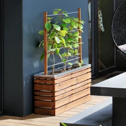 Bac à fleurs 110 litres Lign Z avec treillis