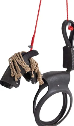 Balançoire cheval en pneu