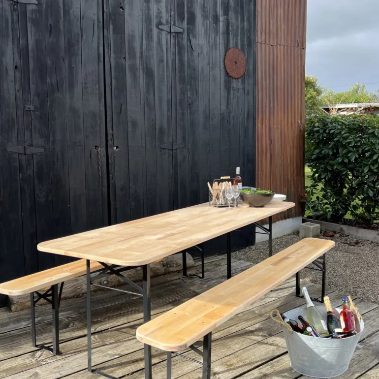 Banc de jardin pliable Brasserie