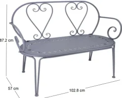 Banc en fer Belle Époque