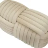 Banc en tissu Softy 90 x 45 x 45 cm (Crème)