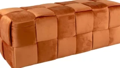 Banc en velours Weaved (Orange)