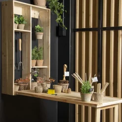 Bar d'extérieur avec table mange debout intégré