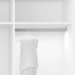 Barre de penderie pour armoire avec lumière led avec détecteur de mouvement Polux