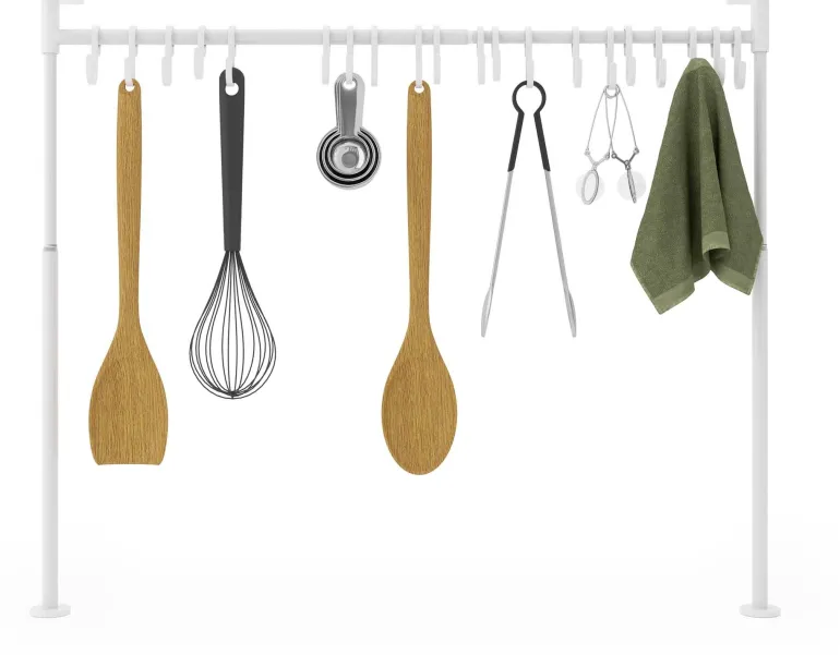 Barre suspension ustensiles de cuisine 20 crochets Anywhere