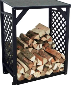 Bûcher treillis en bois Black edition (Simple)