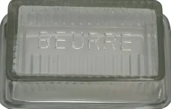 Beurrier en verre strié Cook