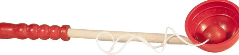 Bilboquet en bois Cloc Cloc 19 x 37 cm