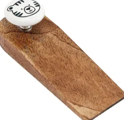 Bloc porte en bois de manguier Animaux (Chat)