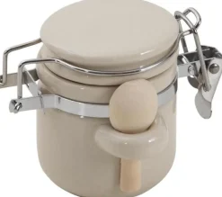 Bocal céramique avec cuillère en bois