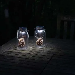 Bocal solaire LED en verre
