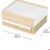 Boite à bijoux tiroir secret Stowit (Bois clair)