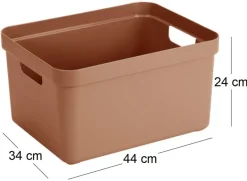 Boite de rangement Sigma home Box 32 L (Terracotta)