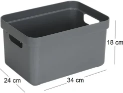 Boite de rangement Sigma Home Box 13 L (Gris)