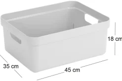 Boite de rangement Sigma home Box 24L (Blanc)