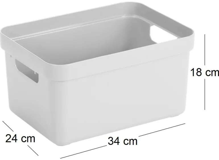 Boite de rangement Sigma Home Box 13 L (Blanc)