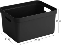 Boite de rangement Sigma home Box 32 L (Noir)