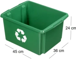 Boite de recyclage Nesta Box 32 Litres (Vert)
