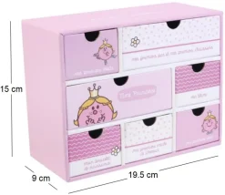 Boite à souvenirs naissance Monsieur Madame (Mme Princesse)
