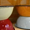 Bol en émail coloré Classic 16 cm (Lot de 3) (Jaune)