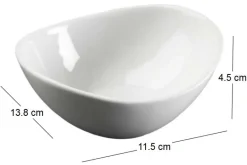 Bol ovale en porcelaine Sophie