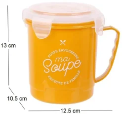 Bol à soupe spécial transport 65 cl (Jaune)