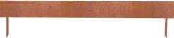 Bordure de jardin basse en acier corten