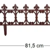 Bordure de jardin en fonte Fleur de lys