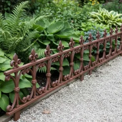 Bordure de jardin en fonte Fleur de lys