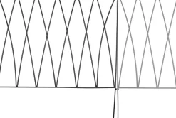 Bordure de jardin en métal 58 x 0.6 x 57 cm Vagues