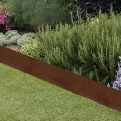 Bordure de jardin haute en acier corten