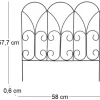 Bordure de jardin métal volutes (Lot de 6)